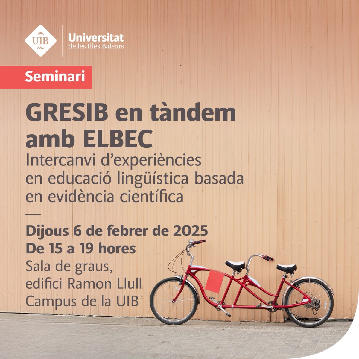 GRESIB - CDSIB (@gresib_cdsib) on Twitter photo ‼️ I és que no ens en podem estar, de compartir-ho amb vosaltres! L'any que ve... més informació! #ELBEC <a href="/IRIEinstitut/">IRIEinstitut</a> #SAC <a href="/EducacioUIB/">Facultat d'Educació de la UIB</a> ‼️ I és que no ens en podem estar, de compartir-ho amb vosaltres! L'any que ve... més informació! #ELBEC <a href="/IRIEinstitut/">IRIEinstitut</a> #SAC <a href="/EducacioUIB/">Facultat d'Educació de la UIB</a>