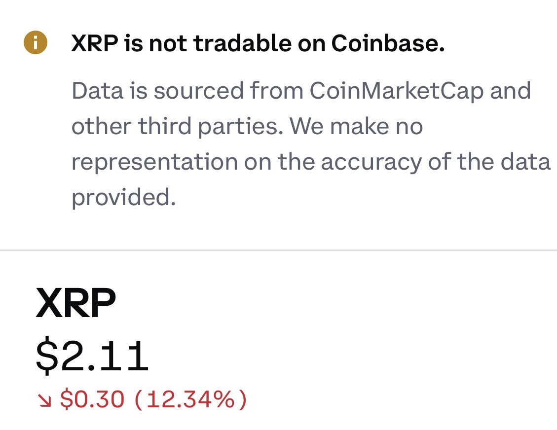 iamstacked's tweet photo. What the poopstar is happening on Coinbase?! https://t.co/NYVB1ALOGO