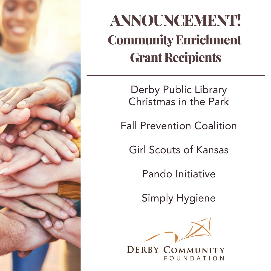 We are pleased to announce the Community Enrichment Grant recipients.  These awards will help fund organizations and programs that are improving the lives of senior citizens, supporting student success, providing basic needs and uplifting our community.