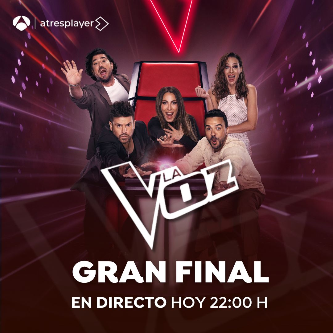 🎙️ ESTA NOCHE llega la GRAN FINAL de <a href="/LaVozAntena3/">La Voz</a> 

🔴 EN DIRECTO y con <a href="/evagonzalezf/">Eva González</a> al frente, 4 talents lucharán por ser la MEJOR VOZ del país

📺 A las 22.00 h, en <a href="/antena3com/">Antena 3</a>