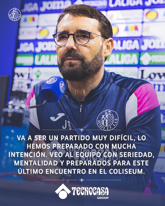 RDP Previa del encuentro. Fuente: X GETAFE CF 
