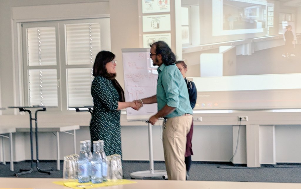 ShrikrishnanS's tweet image. Congrats @DeySourik for an incredible performance defending your PhD thesis!
The defense turned into an exciting discussion and was a joy to watch. The next group you join will be lucky to have their science boosted by your abilities!
Now it's time to celebrate 🥳
@Leibniz_INM