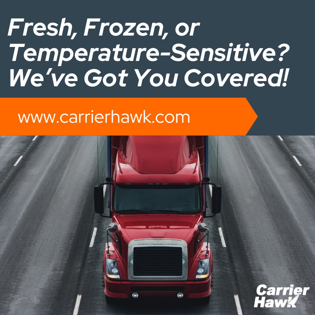 CarrierHawk's tweet photo. At CarrierHawk, we specialize in temperature-controlled shipments, ensuring your goods arrive on time and in perfect condition. From coast to coast, our trusted logistics team handles every load with precision and care.

#CarrierHawk #LogisticsServices https://t.co/4Pao58rfjS