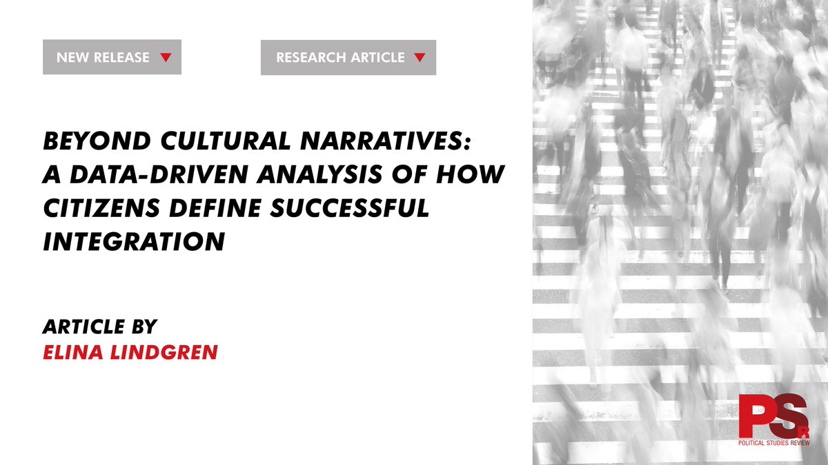 Political Studies Review (@polstudiesrev) on Twitter photo 🔻New release 🔻
"This article expands the scope with a data-driven, two-step approach that enables an open exploration of #integration attitudes, unconstrained by predefined categories."
👉More: tiny.cc/p772001
<a href="/PolStudiesAssoc/">Political Studies Association</a> 🔻New release 🔻
"This article expands the scope with a data-driven, two-step approach that enables an open exploration of #integration attitudes, unconstrained by predefined categories."
👉More: tiny.cc/p772001
<a href="/PolStudiesAssoc/">Political Studies Association</a>