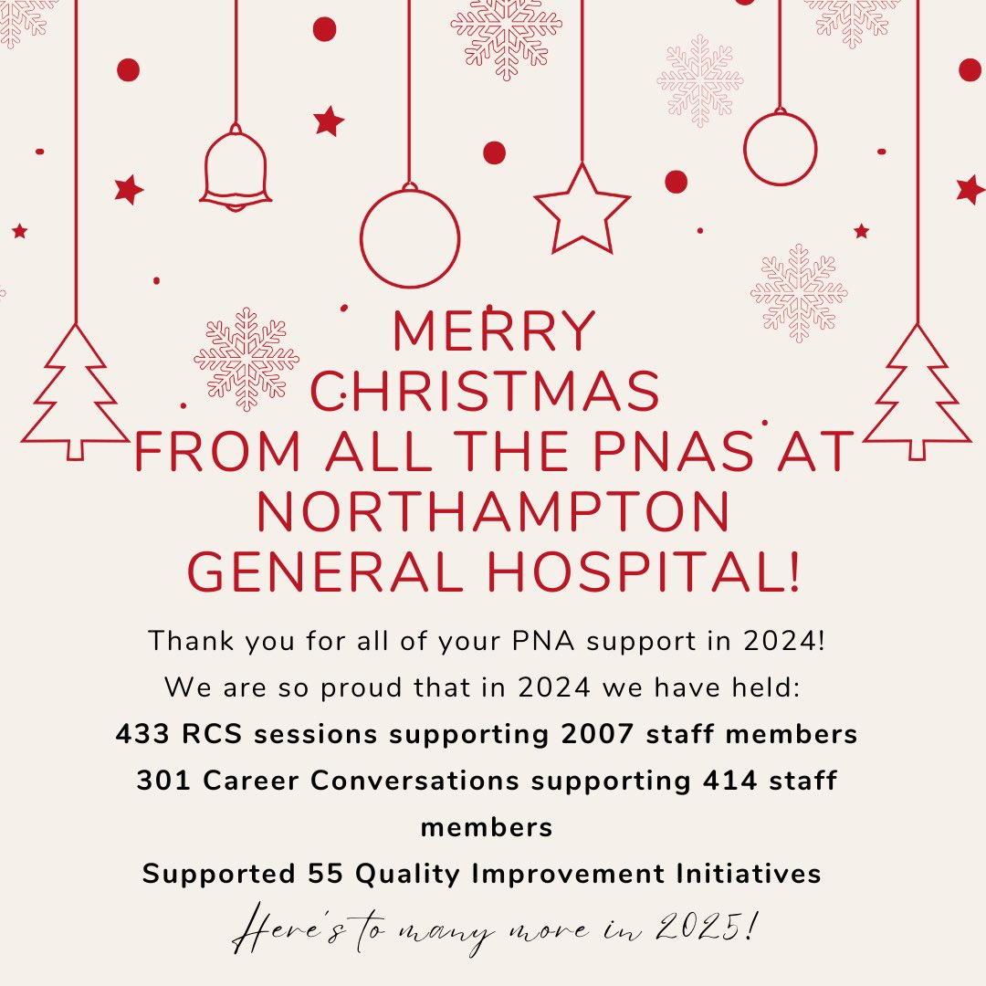 Merry Christmas to all our fellow #PNAs 🎅🏻🎄
We hope you all get some well deserved quality time over the festive period to ensure some self-care. 
Here’s to more PNA role growth &amp; development in 2025 ❤️
