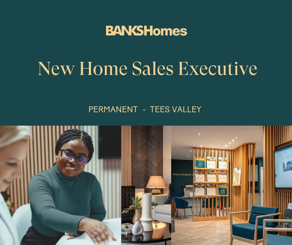 🏡Job Opportunity Alert!🏡
Position: New Home Sales Executive
Location: Tees Valley
Company: Banks Homes
Are you passionate about property and delivering exceptional customer experiences? We’re hiring a Sales Executive to join our Sales team!
banksgroup.co.uk/.../new-homes-…