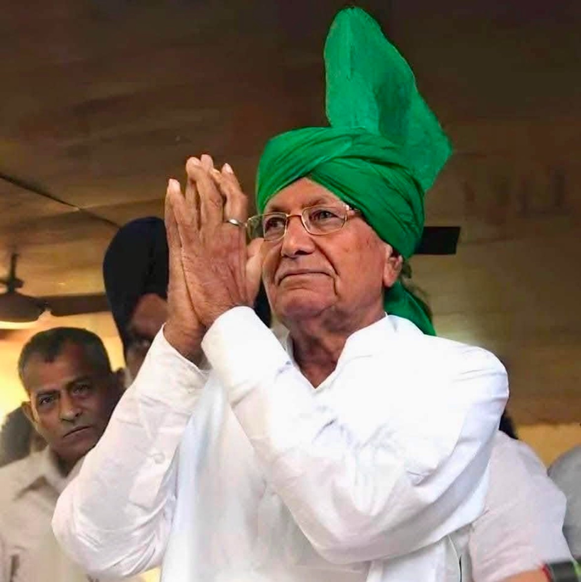 The demise of INLD Supremo and former Chief Minister of Haryana, Chaudhary Om Prakash Chautala Ji, is deeply saddening. May God grant the departed soul a place at His divine feet and give strength to the grieving family to bear this loss. 🙏🏻🙏🏻 

#rip