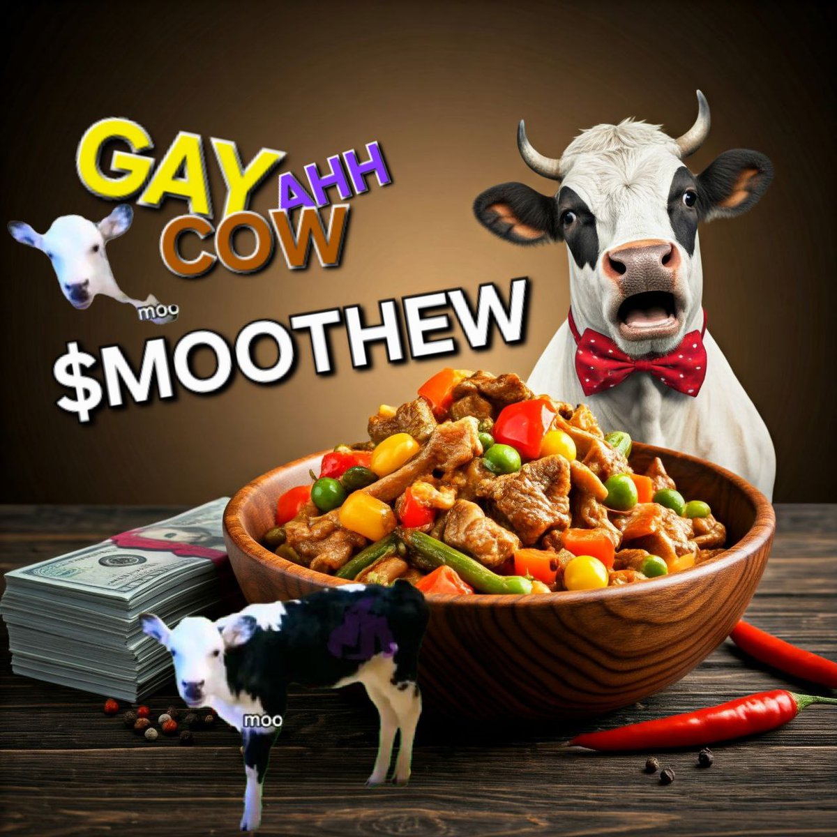 Every coin:               Gay ahh cow: