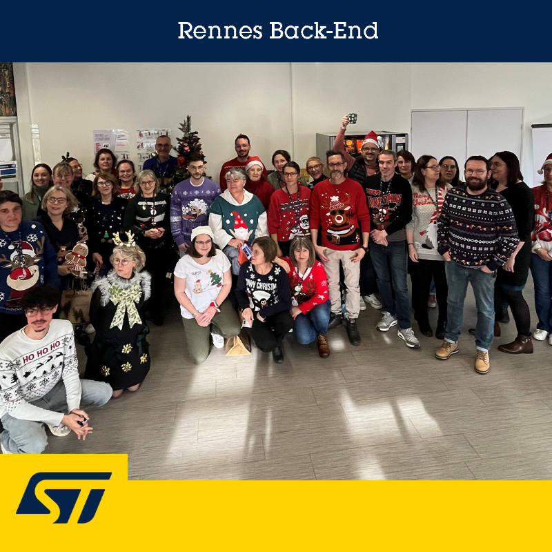 ST_France_News's tweet photo. Toutes les équipes ST en France vous souhaitent de très bonnes fêtes !
#WeAreST #OneST #industrie #RD #semiconducteurs #microélectronique #électronique #TeamWork