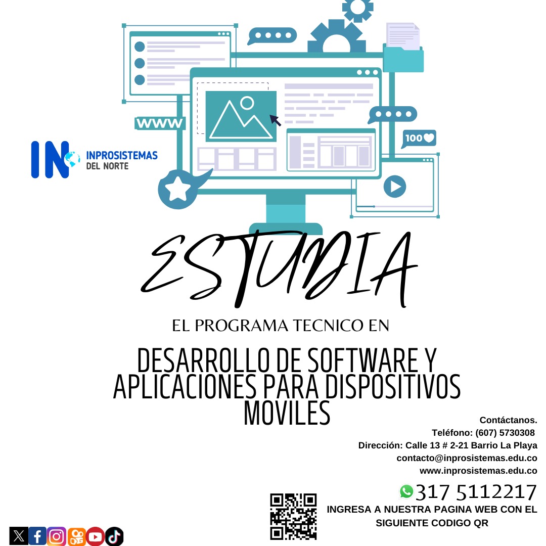 Inprosistemas's tweet photo. ¡Matrículas Abiertas! #INpro #SomosInprosistemasdelNorte #somosInpro #SomosINprosistemas #NorteDeSantander #Cúcuta #TécnicasLaborales #Técnicas #Educación #región #Gobernorte #EducacionDptal #Alcaldiacucuta. https://t.co/f9Xk9OPoh9 https://t.co/xxRzCtMsxF https://t.co/BpgqkvAaAM https://t.co/2gx9idYyyS
