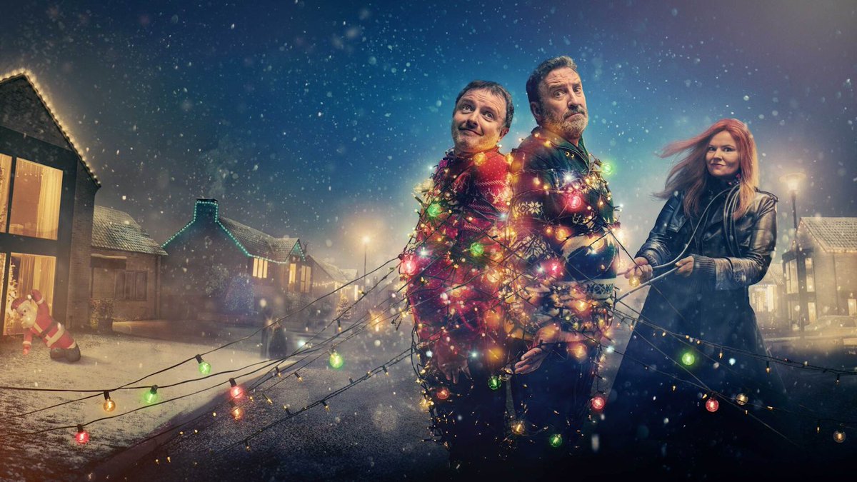 ITG_Ltd's tweet photo. An unlikely duo. ๐
Christmas drama turns into a crime-fighting mission as Neil and his blind neighbour Scott team up to stop a robbery in #BadTidings. Premiering today at 7:30pm on @skytv.
โญ๏ธ #RebekahStaton, #SarahAlexander
๐ Costume Designer: #LexWood https://t.co/yjKdivuMMF