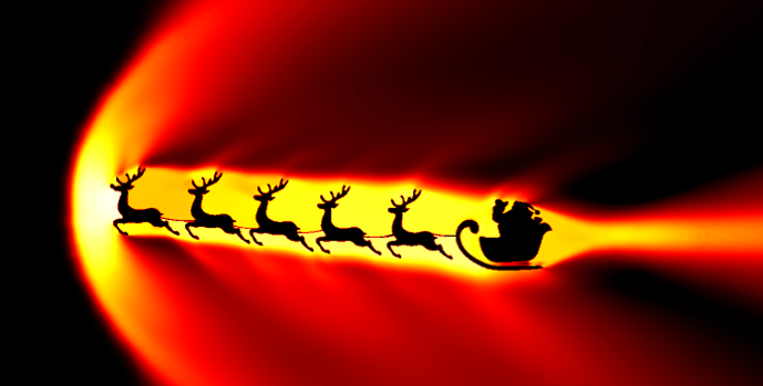HearingShef's tweet image. Santa’s sleigh flies at 3810x the speed of sound to spread joy to kids around the world. The supersonic shockwave could cause a lot more serious damage than merely “dashing through the snow” if his magic wasn’t here to protect us. #FunFactFriday
Image from @FrewerEngineers