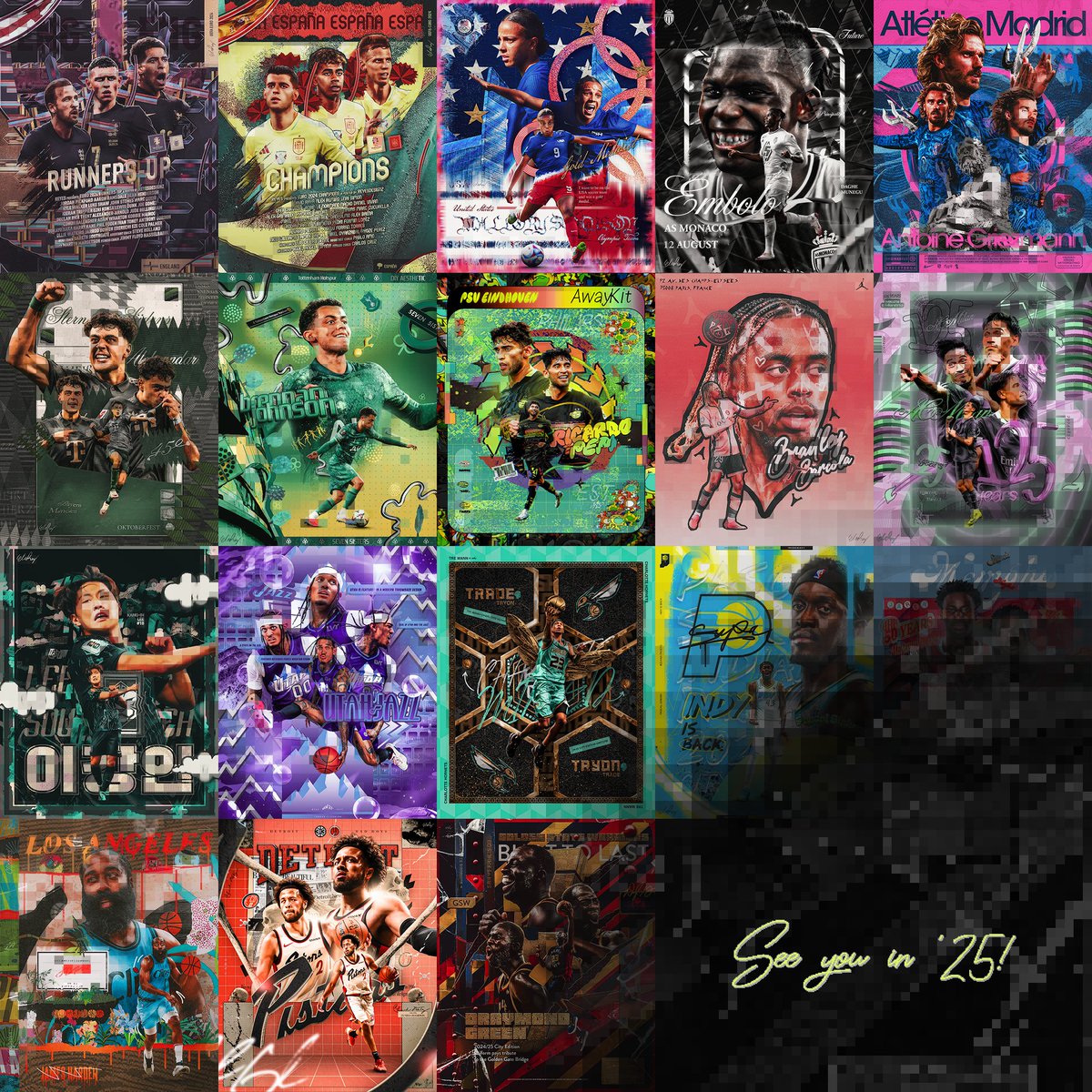 avenues to make my work quality over quantity. With my recent interest in K-Pop, sneakers, and paintings, 2025 will be filled with marami ng sports designs based from them for sure. Maraming salamat!

Wish everyone a blessed Xmas and prosperous New Year! See ya'll in '25! ✌🏽