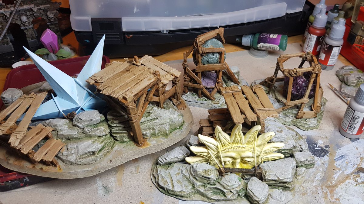 Dive into this project from community member montagueblackwood who has been working on Fantasy terrain that would suit <a href="/moonstonegame/">Moonstone</a> <a href="/WarpMiniatures/">Warp Miniatures</a> #ArcWorlde and more. See their progress here beastsofwar.com/project/189721…