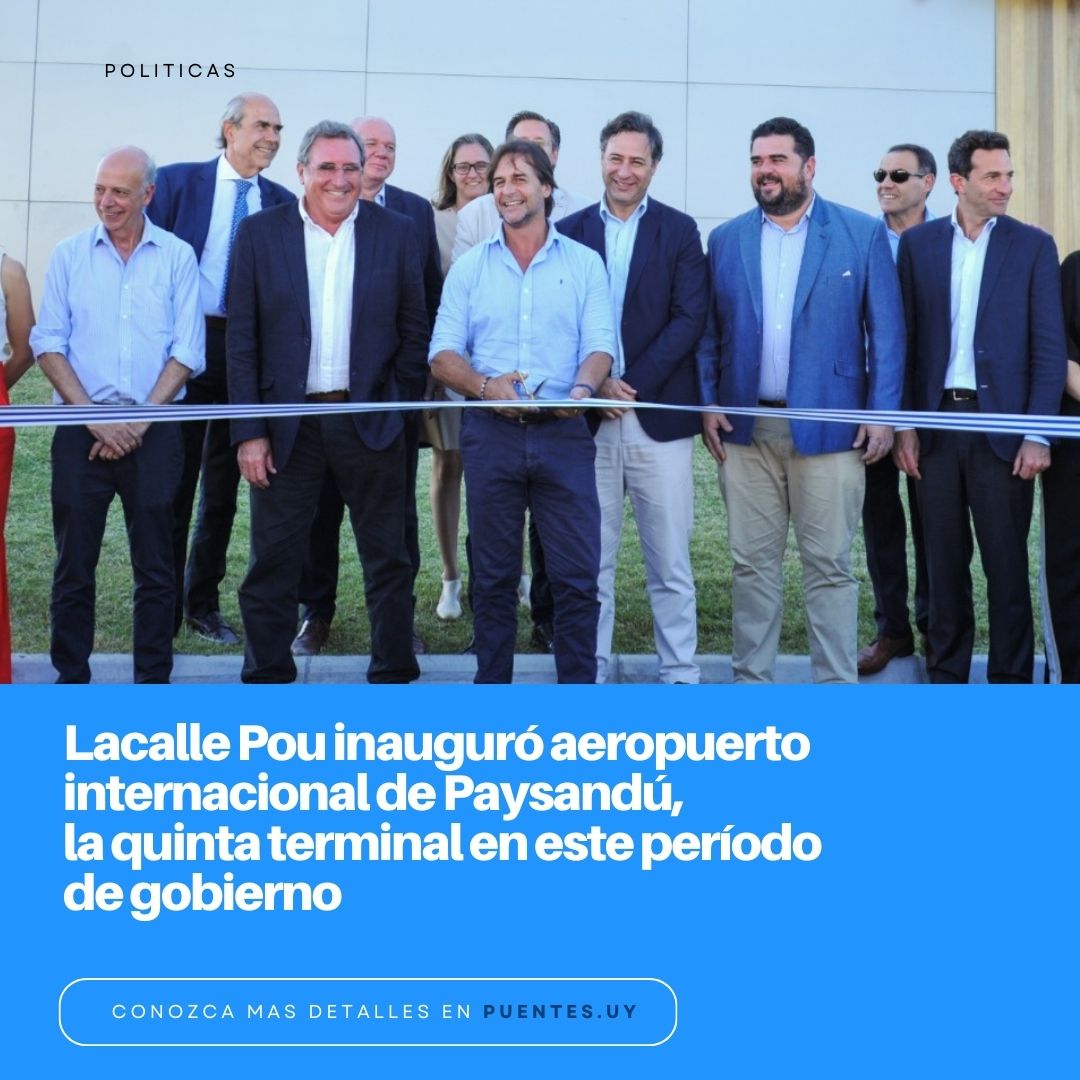 A pesar de lo que supuso la crisis en la economía, y en particular del turismo, durante esta administración, con una fuerte apuesta empresarial y un apalancamiento desde el Estado, se permitió la inauguración de los aeropuertos de carácter internacional..
puentes.uy/post.php?id=20…