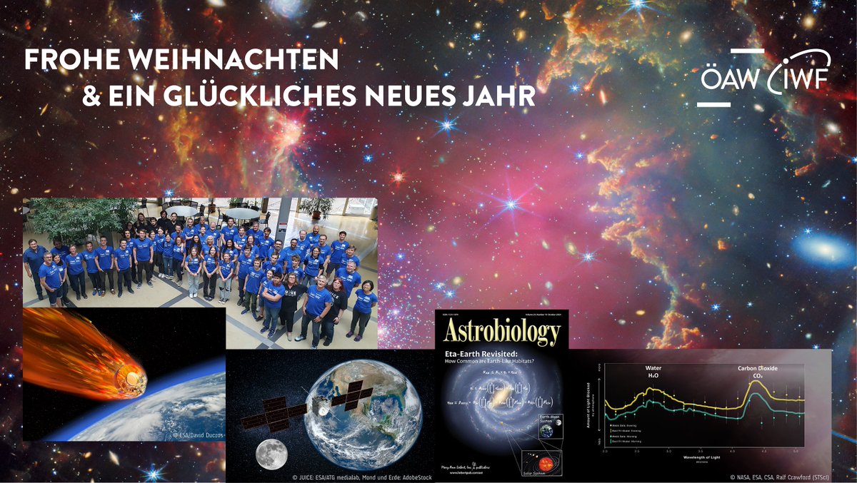 Mit einer kleinen Jahresrückblende &amp; -vorschau auf 2025 bedanken wir uns bei allen, die das #IWFGraz 2024 begleitet haben. Wir freuen uns auf ein ereignisreiches, neues, gemeinsames Weltraumjahr:
oeaw.ac.at/iwf/aktuelles/…

Merry Christmas &amp; a Happy New Year: oeaw.ac.at/en/iwf/latest/…