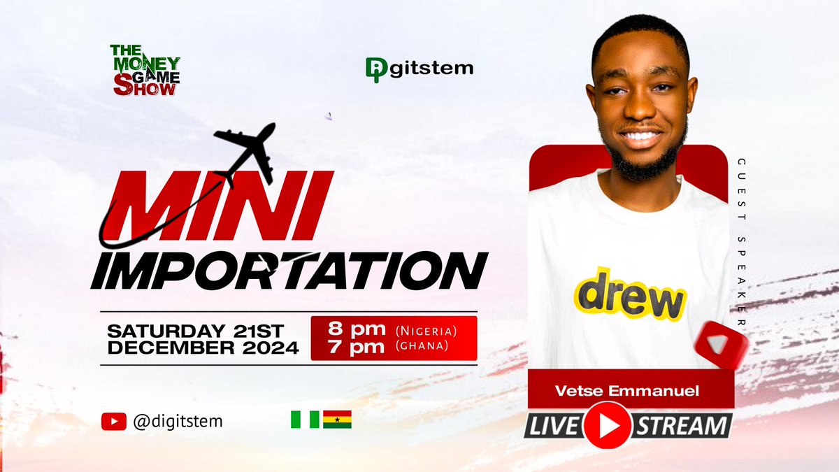 Mini importation is one of those businesses that’s very easy to start, and the profit is huge. This week on THE MONEY GAME SHOW, we’re excited to host Vetse Emmanuel <a href="/Vesti_1/">Vesti</a>, a seasoned expert in mini importation. He’ll be sharing simple and practical tips to help you take