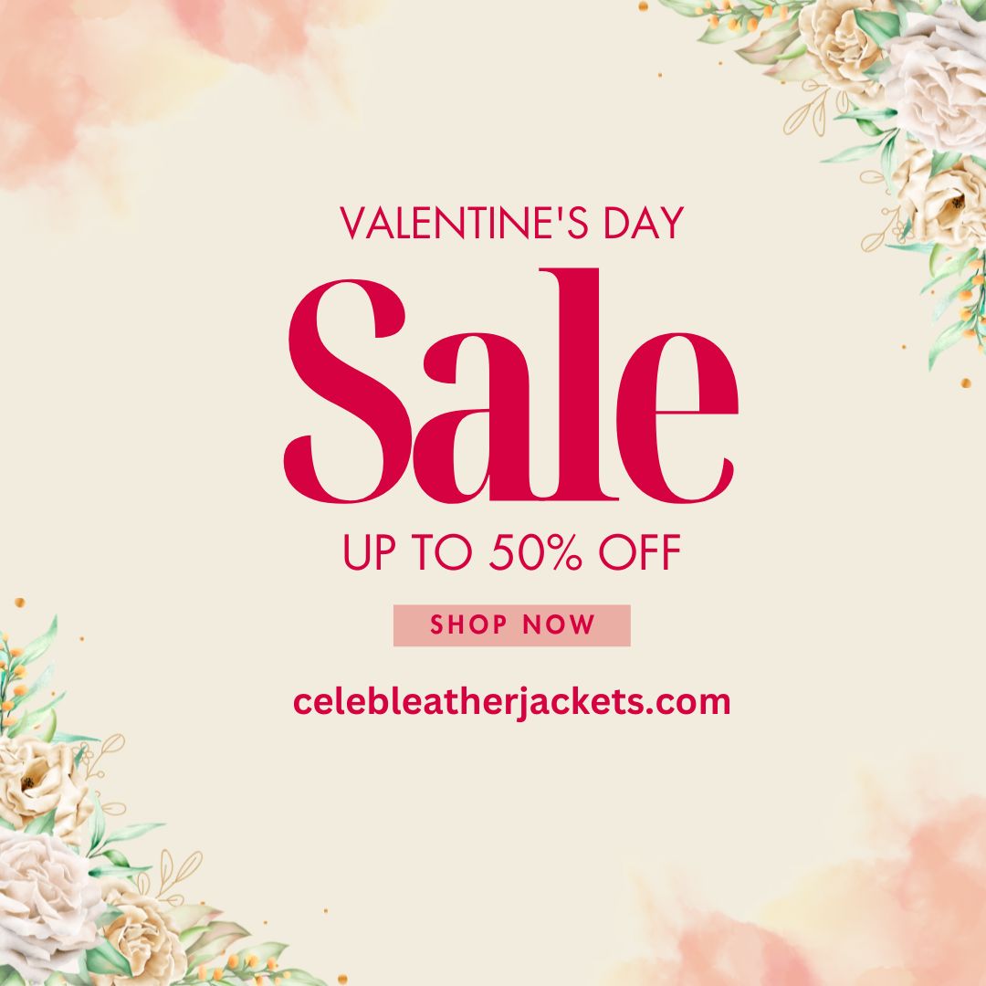 CelebJackets's tweet photo. 💘 Valentine's Day Sale! 💝 Get up to 50% off on our exclusive collection of jackets and costumes! 🎁 Hurry, limited time offer! 🛍️ Click Here https://t.co/dvZ9V33wkO
#ValentinesDaySale #Discounts #LeatherJackets #FashionSale #ShopNow #GiftIdeas #SpecialOffer #celebleatherjackets https://t.co/1Py4Bel43k