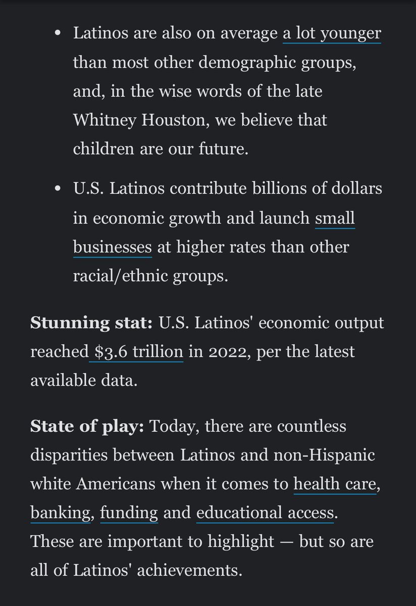 maelosmith's tweet photo. @axios Axios Latino shutting down is incredibly disappointing and shortsighted. 

Their last newsletter includes the following headline: “Latinos always have and always will matter”.

Make it make sense. https://t.co/0RCzdIMajc