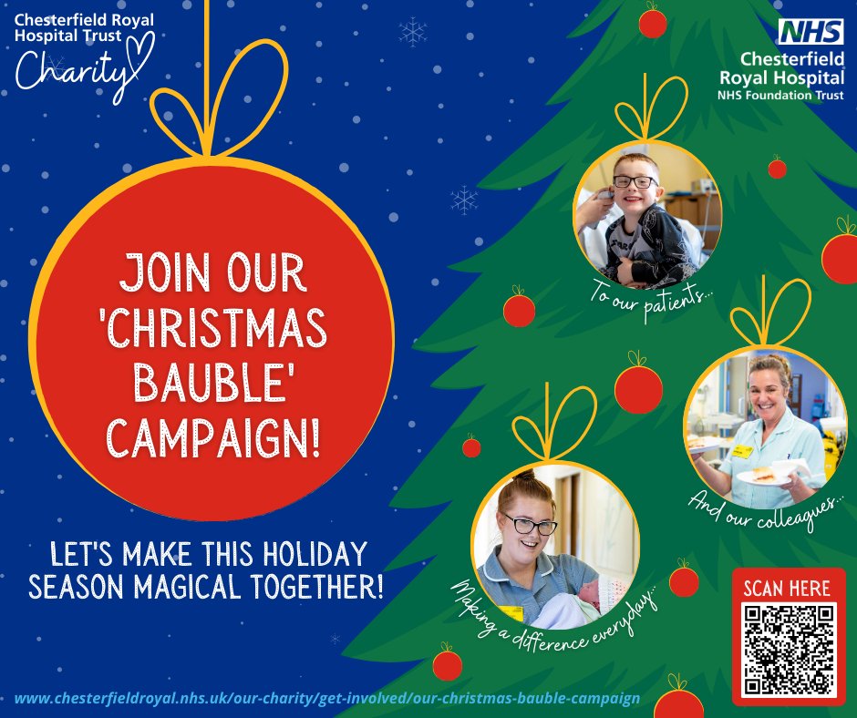 Chesterfield Royal Hospital NHS FT (@royalhospital) on Twitter photo ๐๐๐ฃ๐๐๐ก๐๐ ๐๐๐๐ ๐๐ผ ๐ด๐ฒ๐ ๐ถ๐ป๐๐ผ๐น๐๐ฒ๐ฑ ๐๐ต๐ฒ๐๐๐ฒ๐ฟ๐ณ๐ถ๐ฒ๐น๐ฑ ๐ฅ๐ผ๐๐ฎ๐น ๐๐ผ๐๐ฝ๐ถ๐๐ฎ๐น ๐ง๐ฟ๐๐๐ ๐๐ต๐ฎ๐ฟ๐ถ๐๐'๐ '๐๐ต๐ฟ๐ถ๐๐๐บ๐ฎ๐ ๐๐ฎ๐๐ฏ๐น๐ฒ ๐๐ฎ๐บ๐ฝ๐ฎ๐ถ๐ด๐ป'
๐
This is our final call for YOU to support Chesterfield Royal Hospital Trust Charity by ๐๐๐ฃ๐๐๐ก๐๐ ๐๐๐๐ ๐๐ผ ๐ด๐ฒ๐ ๐ถ๐ป๐๐ผ๐น๐๐ฒ๐ฑ ๐๐ต๐ฒ๐๐๐ฒ๐ฟ๐ณ๐ถ๐ฒ๐น๐ฑ ๐ฅ๐ผ๐๐ฎ๐น ๐๐ผ๐๐ฝ๐ถ๐๐ฎ๐น ๐ง๐ฟ๐๐๐ ๐๐ต๐ฎ๐ฟ๐ถ๐๐'๐ '๐๐ต๐ฟ๐ถ๐๐๐บ๐ฎ๐ ๐๐ฎ๐๐ฏ๐น๐ฒ ๐๐ฎ๐บ๐ฝ๐ฎ๐ถ๐ด๐ป'
๐
This is our final call for YOU to support Chesterfield Royal Hospital Trust Charity by