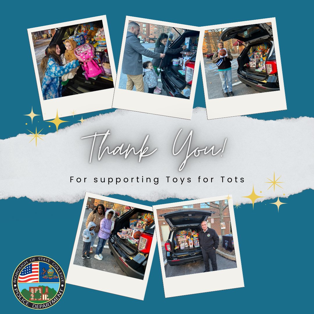 A big thank you to the community for supporting Toys for Tots this holiday season!