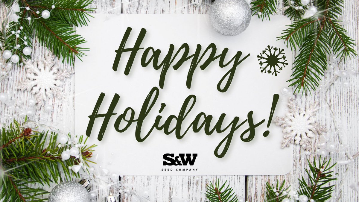 Thank you to our farmers, retailers, and cooperators for making this year so wonderful. Wishing you a happy and safe holiday season!