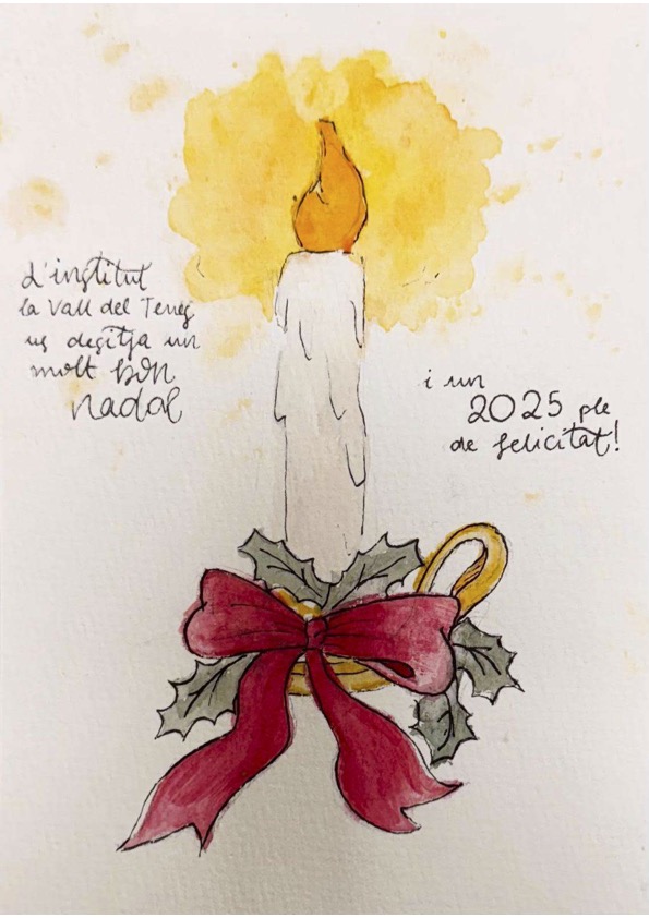 L'Institut La Vall del Tenes us desitja un molt bon Nadal i un 2025 ple de felicitat.