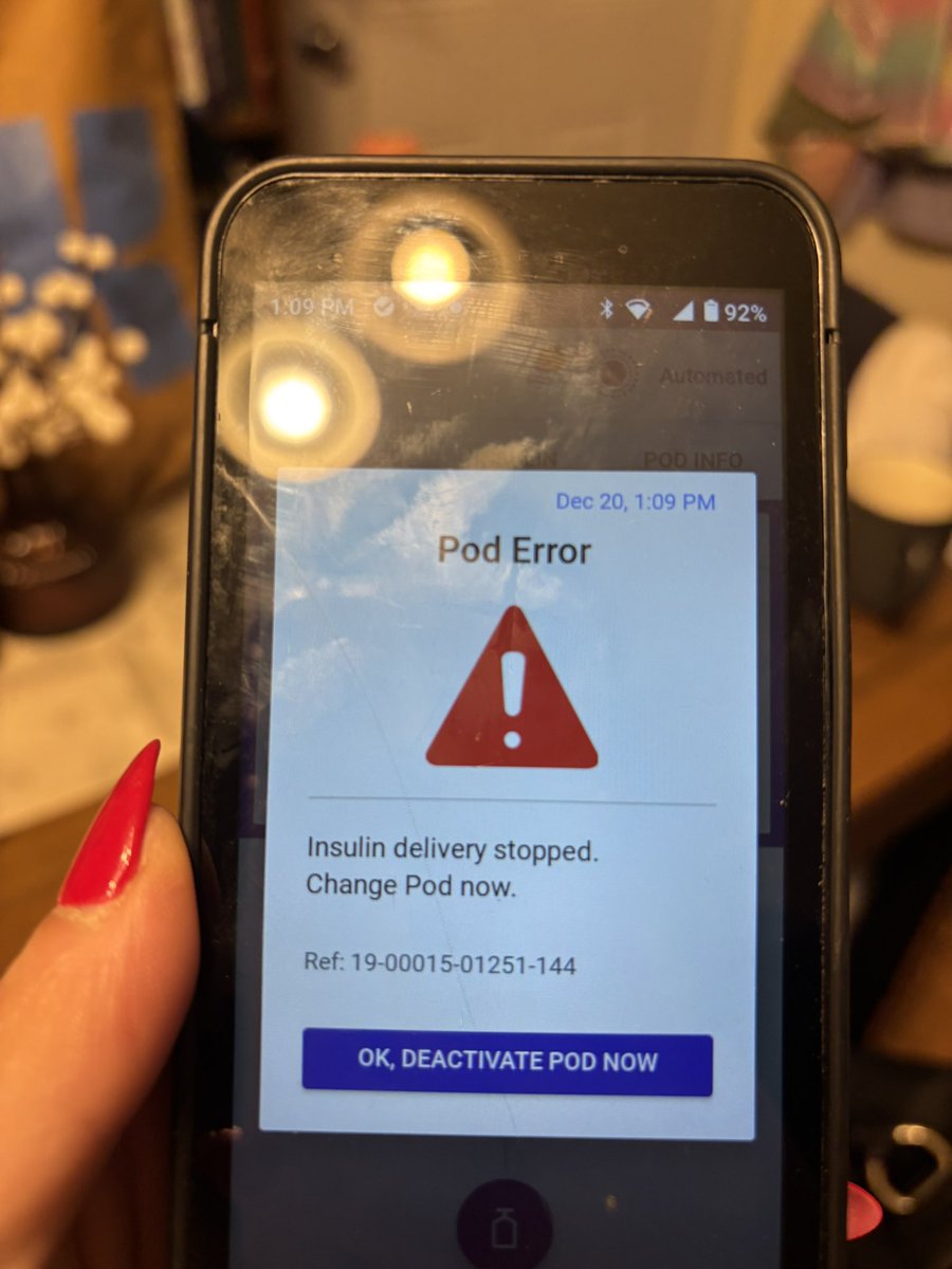 ivetteness's tweet photo. @myomnipod @Omnipod5 MY POD MALFUNCTIONED IN LESS THAN 24 HOURS!!! These are expensive and I need them!!!!! Can someone follow up!!!! https://t.co/s8vLlxW4df