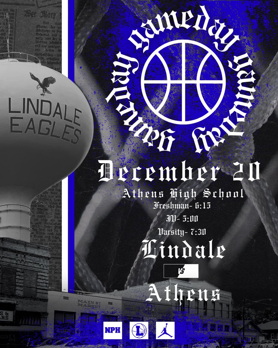 Lindale Eagles Basketball (@eaglehoops_lhs) on Twitter photo 🚨GAMEDAY🚨
🗓️Friday-December 20th
⌚️JV @ 5:00 
⌚️Freshman @ 6:15
⌚️Varsity @ 7:30 
📍Athens High School
🆚 Athens 
#NPH🦅🏀 🚨GAMEDAY🚨
🗓️Friday-December 20th
⌚️JV @ 5:00 
⌚️Freshman @ 6:15
⌚️Varsity @ 7:30 
📍Athens High School
🆚 Athens 
#NPH🦅🏀