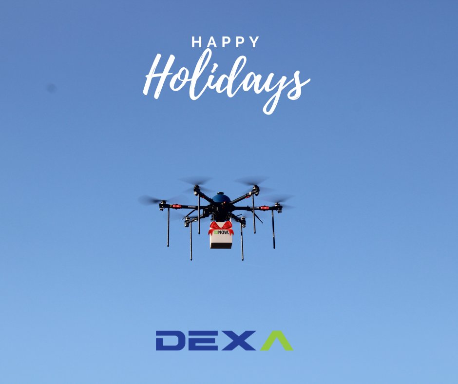 Happy Holidays from DEXA! 🎁
As we wrap up the year, we extend our heartfelt gratitude to our customers, partners, and community. Thank you for your support and for joining us on our journey to redefine delivery with speed, safety, and innovation.#drones #dronedelivery #flydexa
