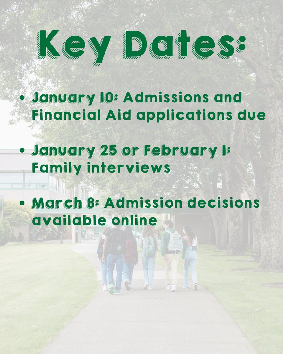 ’Tis the season… to work on your application to Jesuit! Reminder to all 8th grade families: the Jesuit Admissions and Financial Aid Applications are both due January 10, 2025. Visit jesuitportland.fsenrollment.com/users/sign_in to get started!