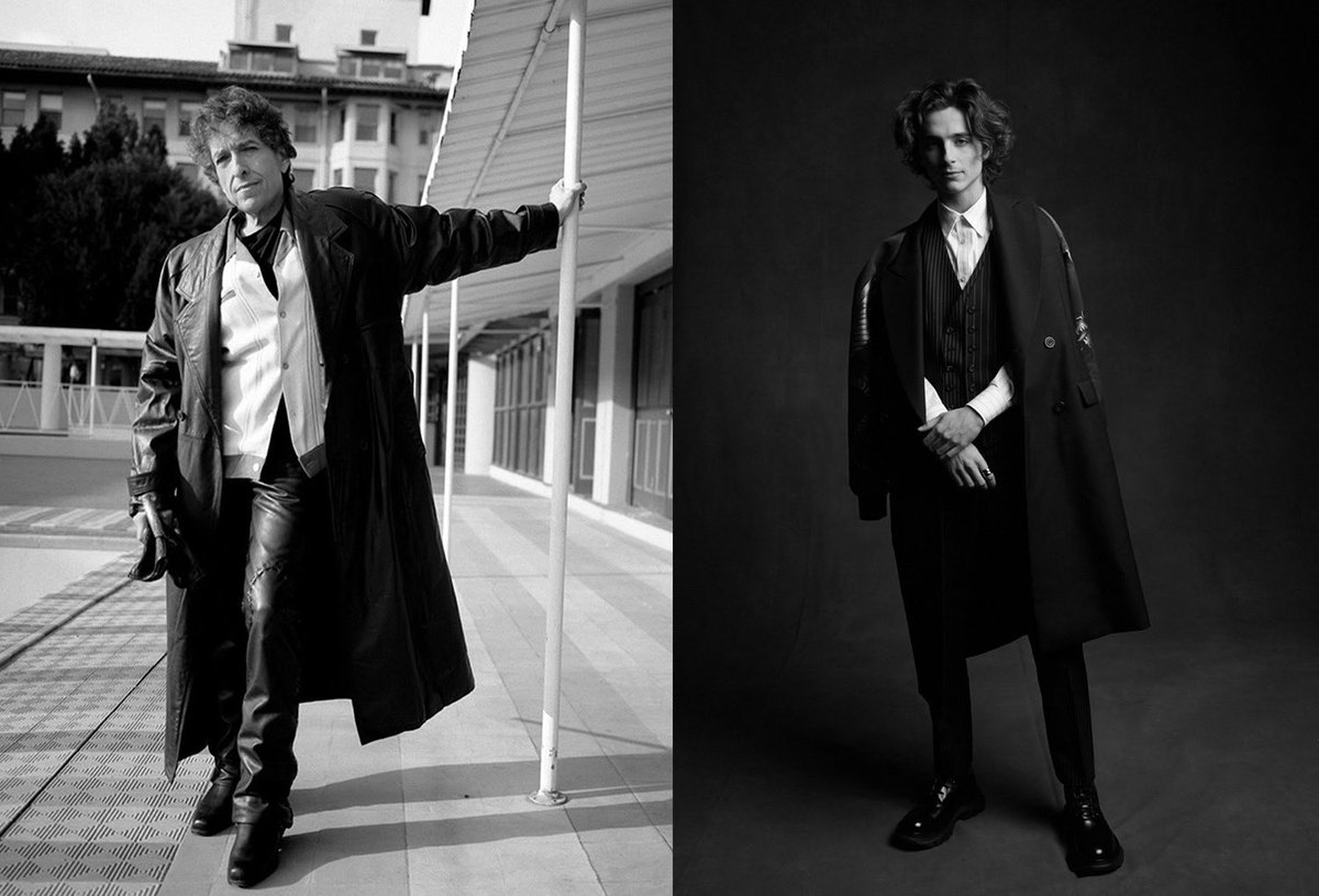 Danny_Clinch's tweet photo. In honor of the new @bobdylan Film , “ A Complete Unknown “ I’m sharing some of my Dylan photographs along with this portrait of @RealChalamet that I captured in NYC . I saw a screening of the film in NYC earlier this week with the @Newportfolkfest crew and really enjoyed it . https://t.co/BFRwvnUyES