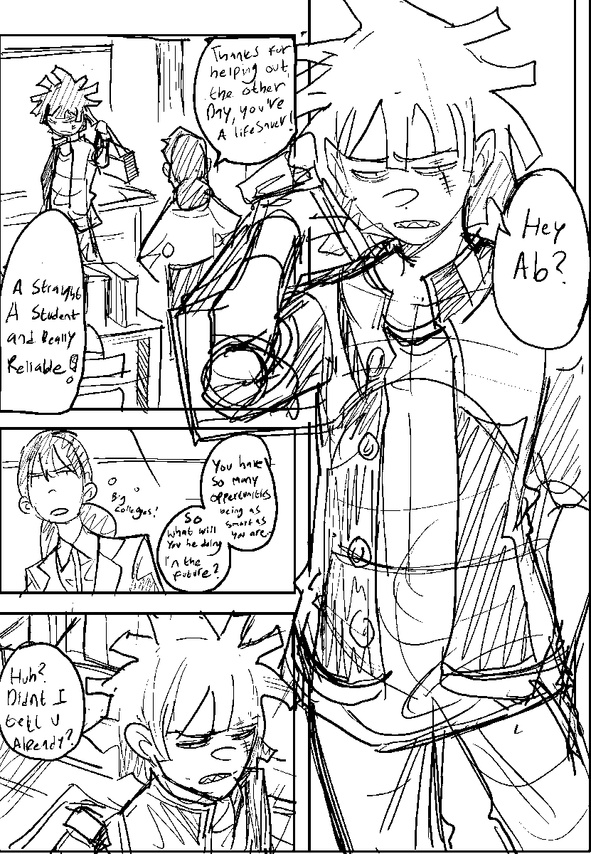Two drafts for a oneshot I'm working on!!!! 