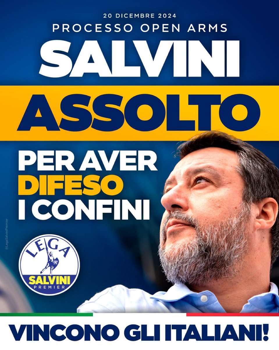 SALVINI ACQUITTED! 💪💪

Congratulations my friend! 

#Salvini
