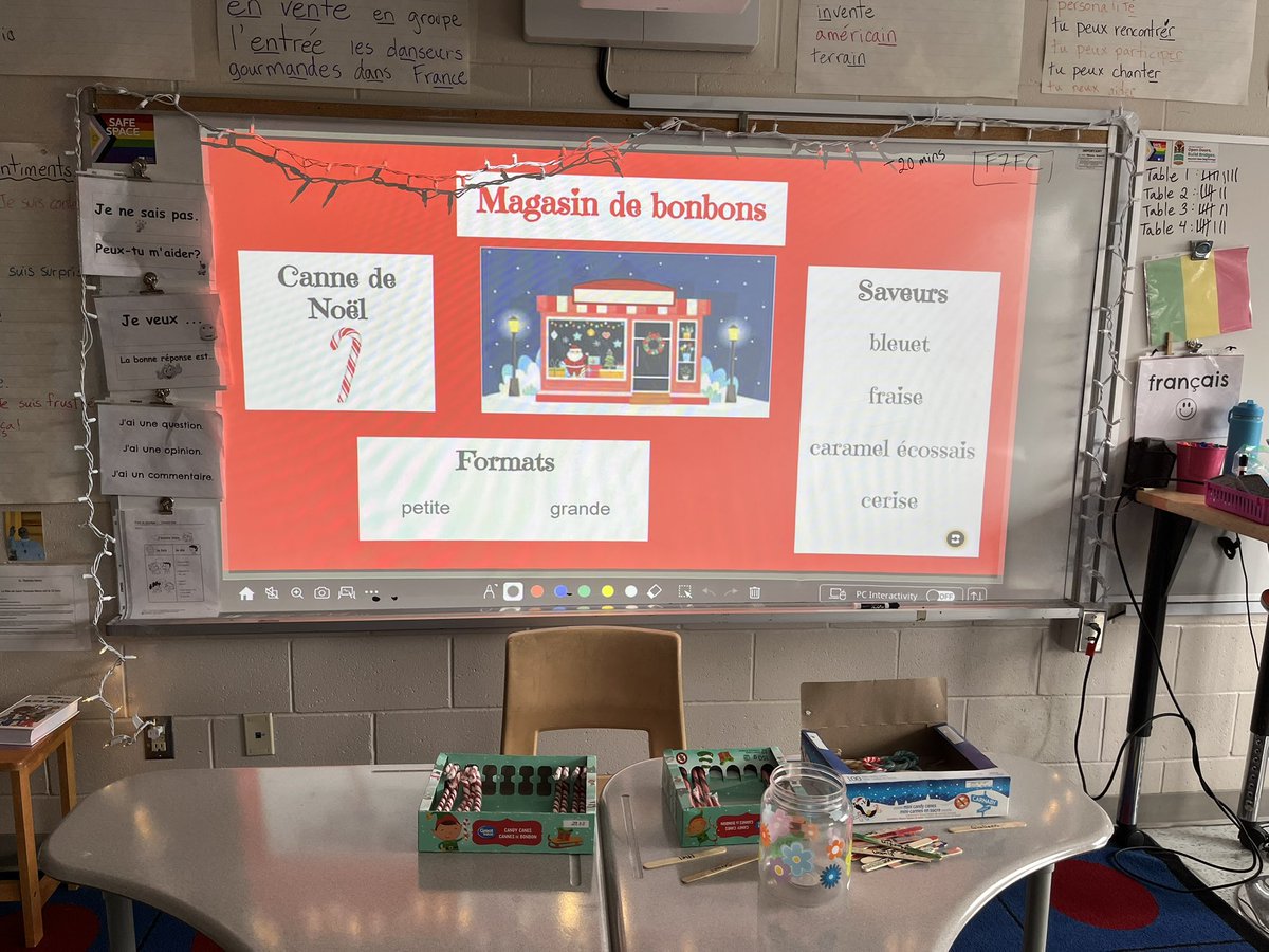 Christine Lafrance (@mmelafrance) on Twitter photo We had some Christmas fun today at the candy store! Grade 6 used their French oral skills to “purchase” their Christmas candy cane. Joyeux Noël! <a href="/ThomasMoreOCSB/">St. Thomas More School</a> We had some Christmas fun today at the candy store! Grade 6 used their French oral skills to “purchase” their Christmas candy cane. Joyeux Noël! <a href="/ThomasMoreOCSB/">St. Thomas More School</a>