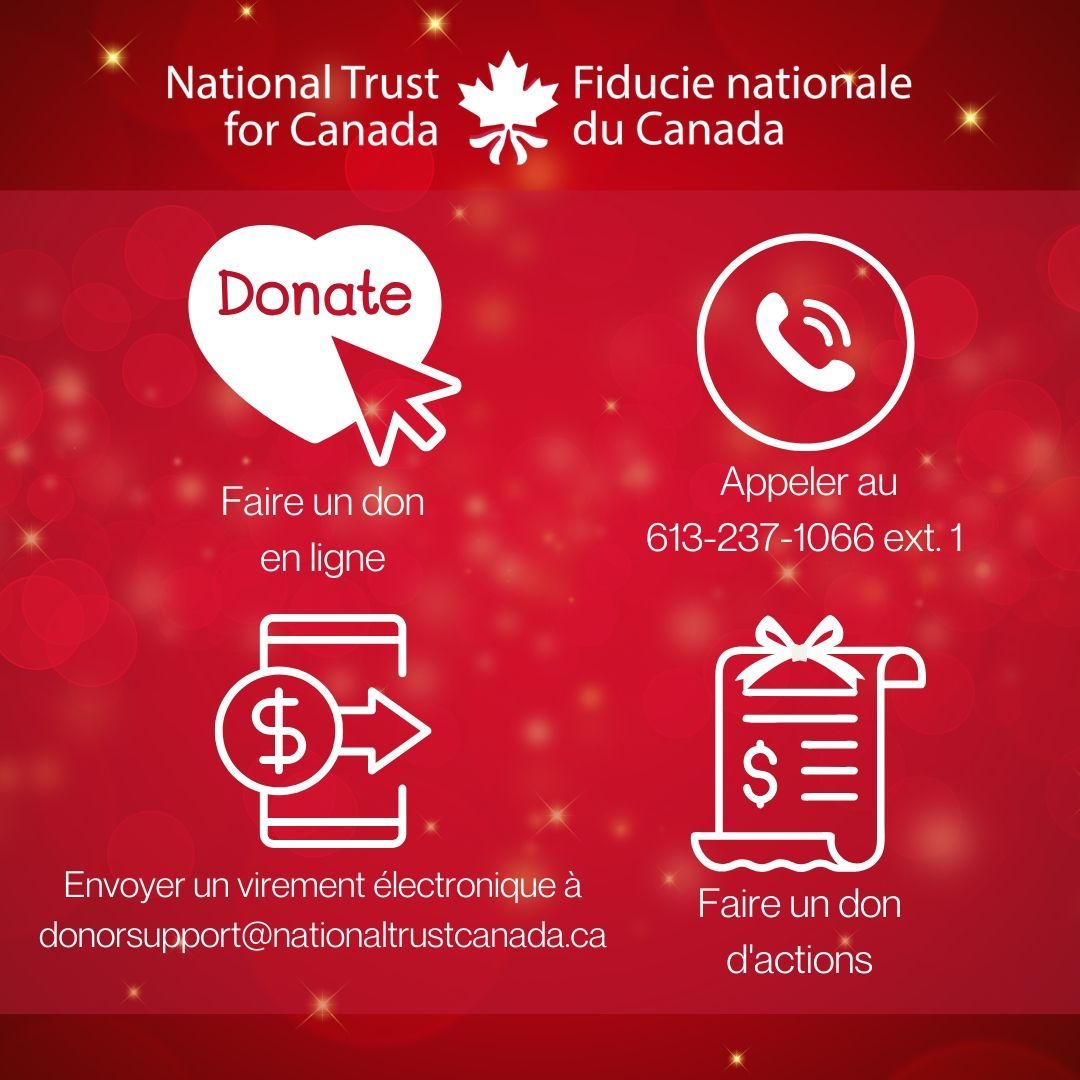 Faites un don !
🎁 🎁 🎁 Triplez l'impact de votre don, 
🕯️ Aidez-nous à mettre en lumière les lieux historiques en péril
🤝 Aidez les communautés à préserver leur patrimoine local
 🇨🇦 Faites la différence d'un océan à l'autre.

buff.ly/3GmvpHq