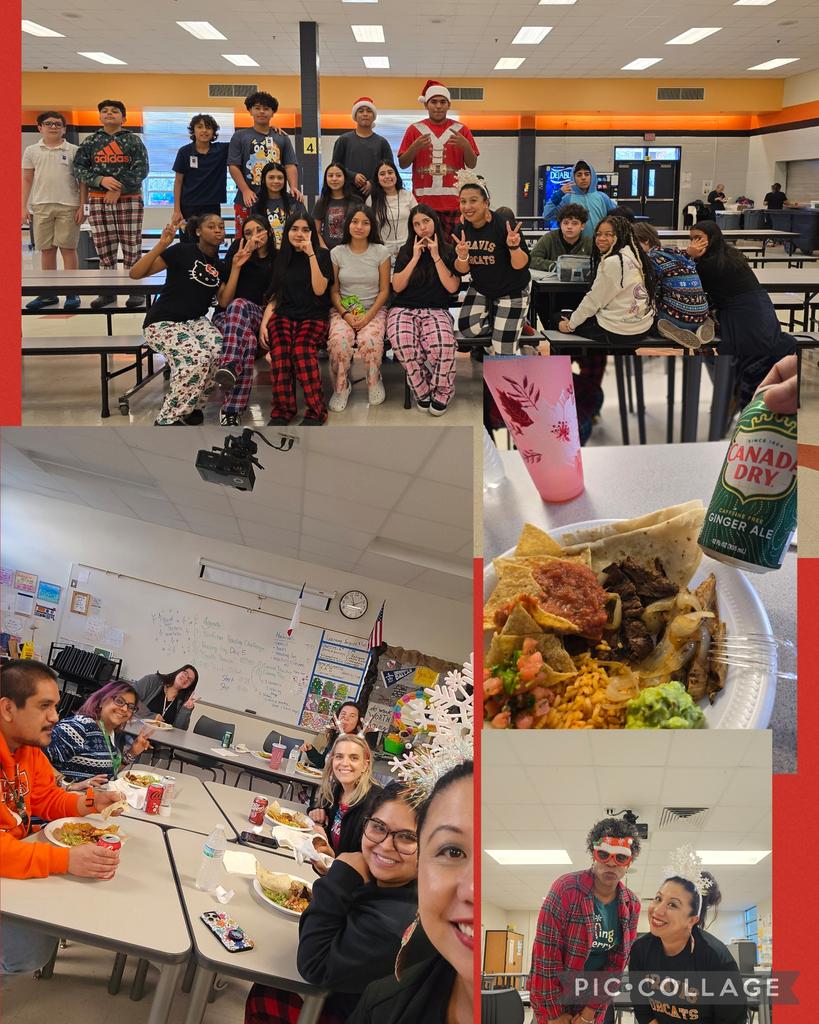mrspiapulido's tweet photo. Last day before winter break:
Pajama Day vibes, faculty lunch spreads, and counting down the minutes. We made it! ๐ #TeacherLife #WinterBreakReady https://t.co/m5ZnNihVc9