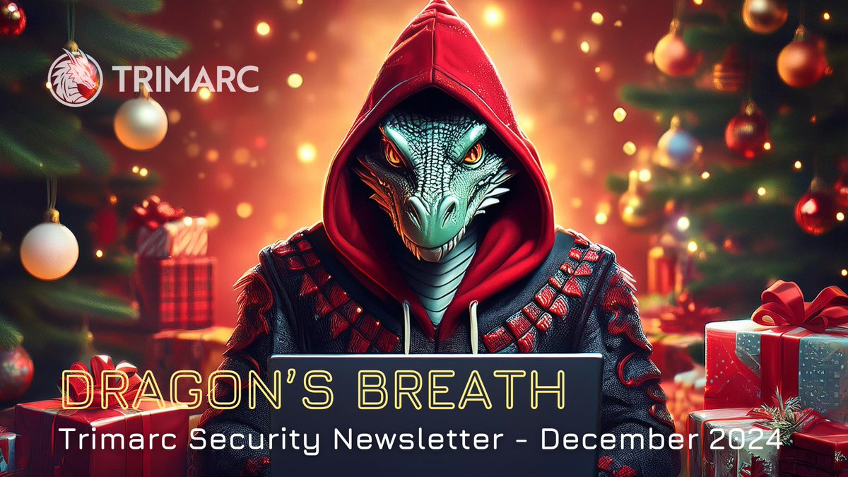 It's Day 19 of 30 Days Of Vision, and it's time for the final Trimarc Dragon's Breath newsletter of 2024, so get a good whiff. 🐉

Deck the domains, jingle those GPOs, and enjoy a plethora of AD security content, a great deal on Trimarc Vision, free security tools, and insights