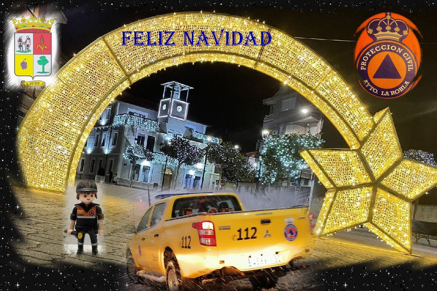 PCivilLaRobla's tweet image. Felices fiestas y feliz navidad a todos los que dedicáis vuestro tiempo a los demás!!!! #proteccióncivil #larobla #león #navidad