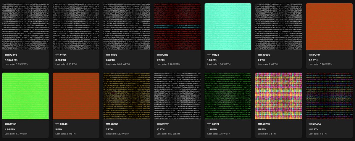 Soroush α΅α΅ (@pixeloush) on Twitter photo This is the current 1111 floor by <a href="/kevinabosch/">Kevin Abosch</a> one of the very early AI generate collections!
And you know that 2021 collections are slowly waking up, right?! π This is the current 1111 floor by <a href="/kevinabosch/">Kevin Abosch</a> one of the very early AI generate collections!
And you know that 2021 collections are slowly waking up, right?! π