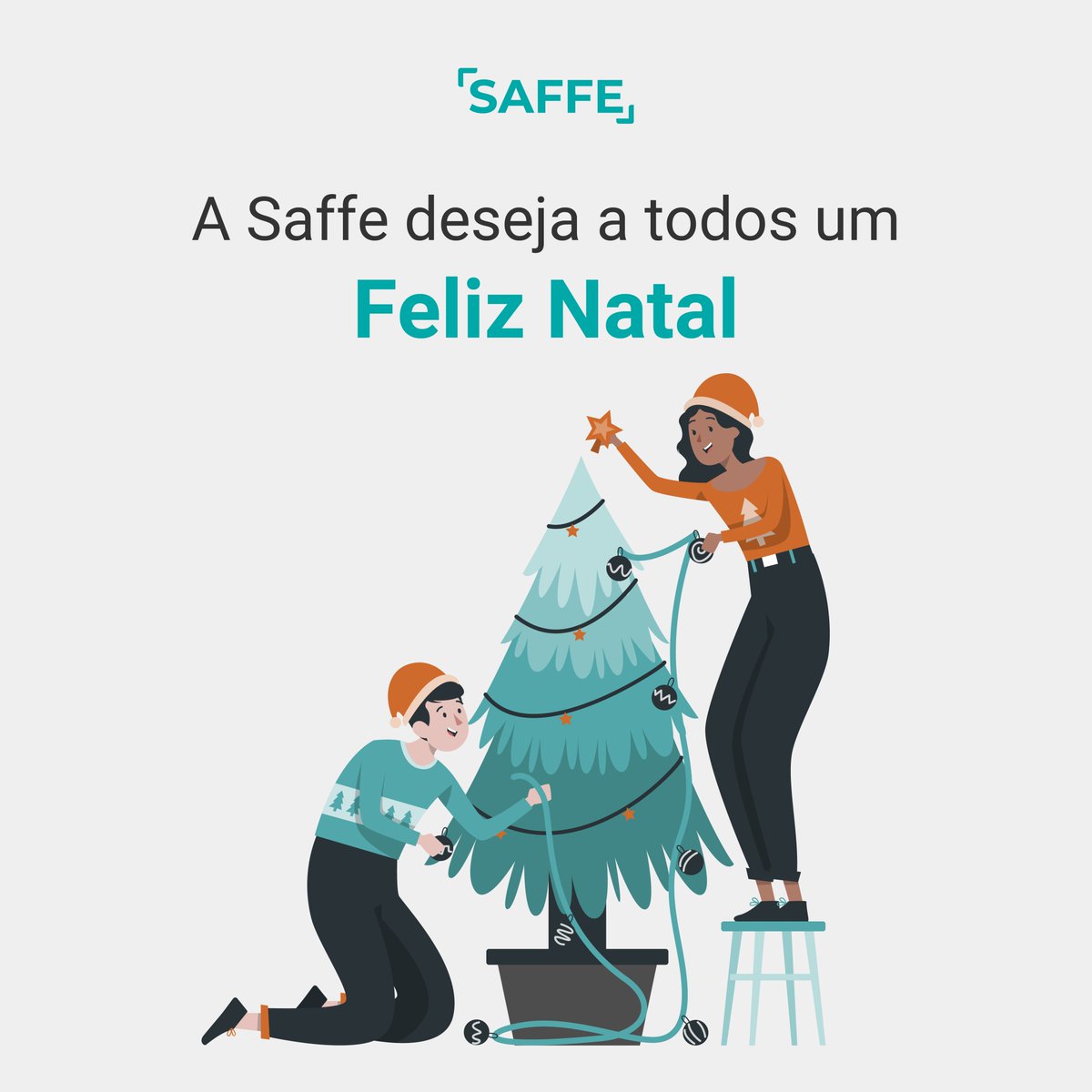 saffeai's tweet photo. A Saffe deseja a todos um Natal repleto de alegria, união e momentos inesquecíveis! 🎄✨ Que este seja um tempo de paz e renovação! https://t.co/pJPh6bNzf3