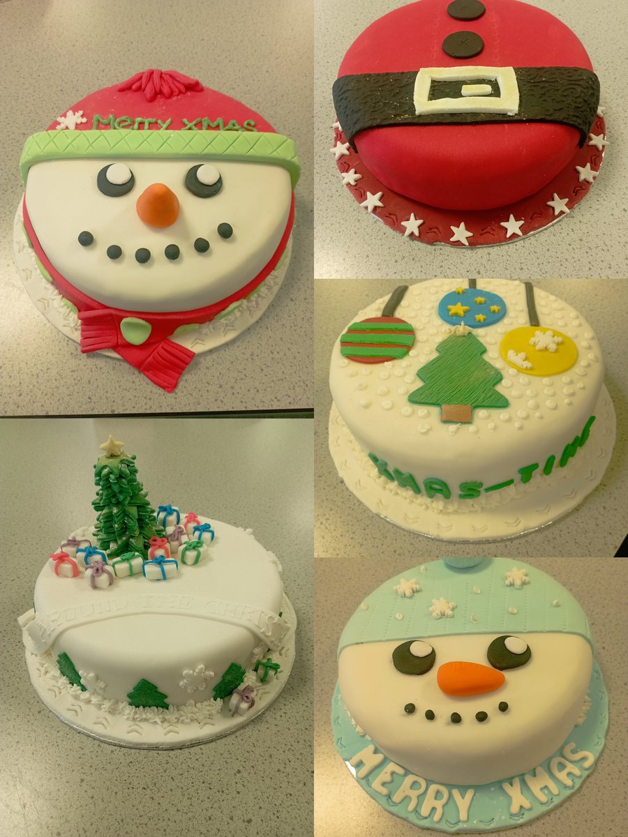 CalderheadHE's tweet photo. Here are the fantastic Christmas cakes this year's Practical Cake Craft Class have created! They’ve poured so much creativity and effort into these festive treats, and each one is truly unique. Hope you enjoy their wonderful work! 🎄🎅⛄❄️ https://t.co/Bew6AFHm0T