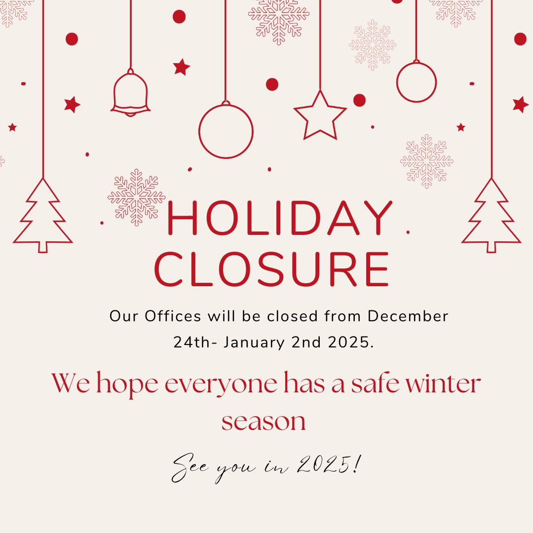 The Changing Ways office will be closed from December 24, 2024, to January 2, 2025. We hope everyone enjoys a restful and safe holiday season and takes time to embrace the winter spirit. We’ll be back in 2025! Keep an eye on our page for helpful resources!