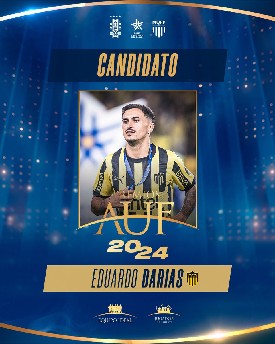 LigaAUF's tweet image. 🗳️ 𝐄𝐧𝐜𝐮𝐞𝐬𝐭𝐚 𝐟𝐢𝐧𝐚𝐥 

Dale me gusta a Eduardo Darias para sumarle tu voto como integrante del #EquipoIdeal y #JugadorDelPúblico del @CampeonatoAUF 2️⃣0️⃣2️⃣4️⃣. 

🔔 La votación se extenderá hasta el lunes 23 de diciembre a las 18 h (Uy).

#PremiosAUF
#CampeonatoUruguayo