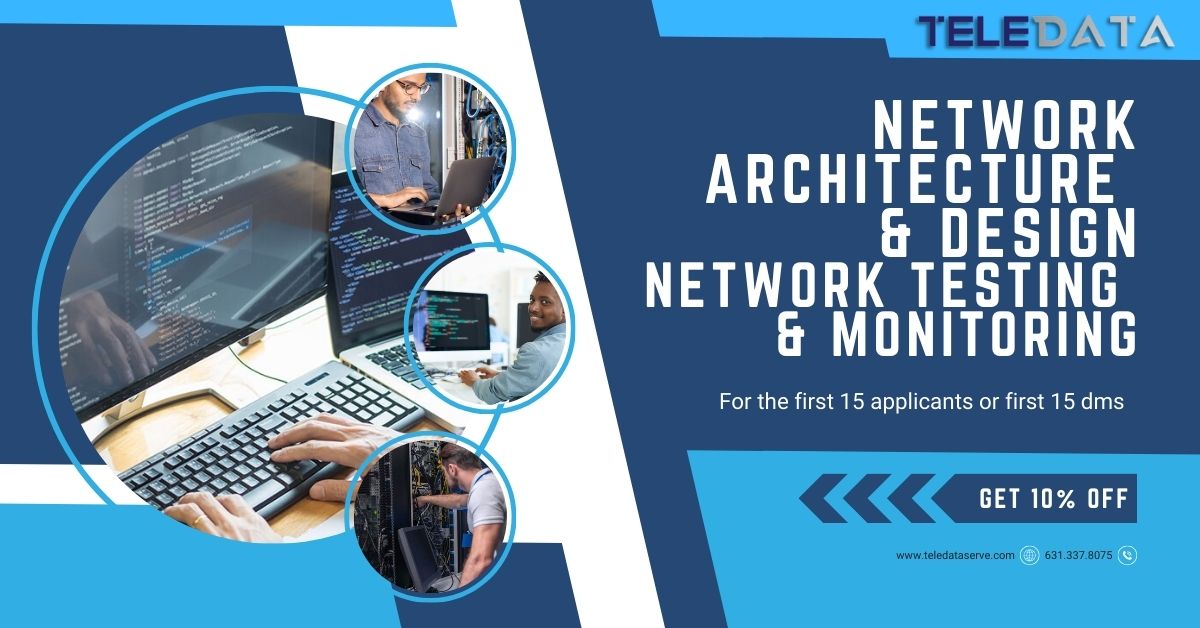 Teledataserve1's tweet image. 🚀 Optimize your network with our Architecture &amp;amp; Design, Testing, and Monitoring services! 🖧

🌟 First 15 applicants or DMs get 10% OFF!

📞 Call (631) 337-8075
🌐 Visit teledataserve.com

#NetworkSolutions #TechSavings #TeleDataServices