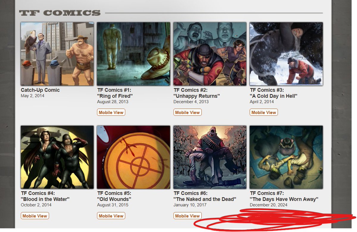 shoun1c's tweet image. what the fuck comic 7 got shadow dropped????!!!!!!!!!!!!!!!!!!! teamfortress.com/comics.php?v=2