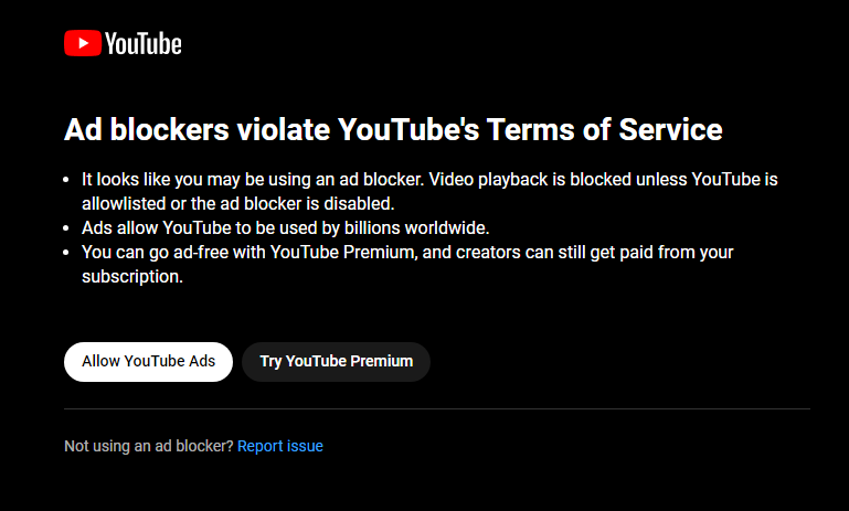 YouTube felloff