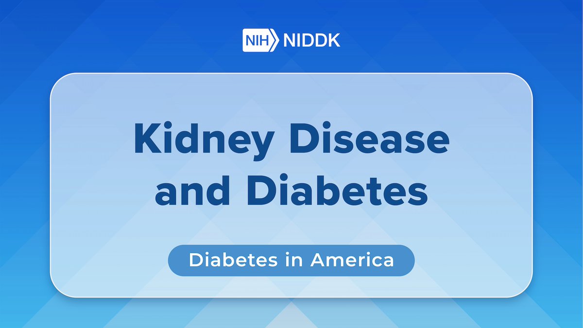 Out now: The latest "Diabetes in America" article summarizes diabetes-related kidney disease and its treatment, including the recent changes to the equation for estimating glomerular filtration rate. 

Read it now: ncbi.nlm.nih.gov/books/NBK60946…

#KidneyDisease #Diabetes #DKD