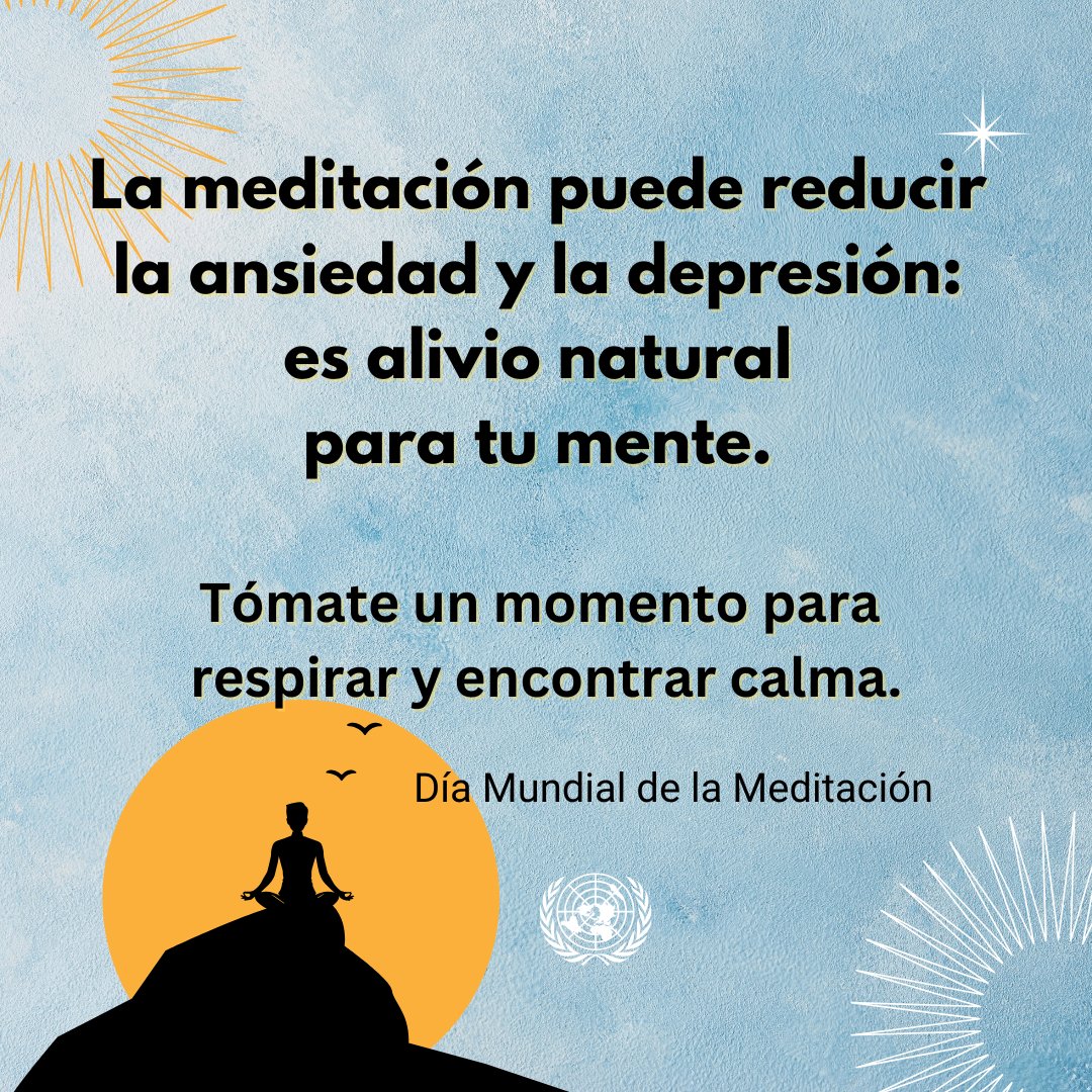 Solo unos minutos de meditación al día pueden reducir el estrés, mejorar tu concentración y hacerte sentir más feliz. 🧘‍♀️

Este #DíaDeLaMeditación, es el momento perfecto para pausar, respirar y reiniciar. 🕊️

🔄 ayuda a difundir la importancia del autocuidado.
