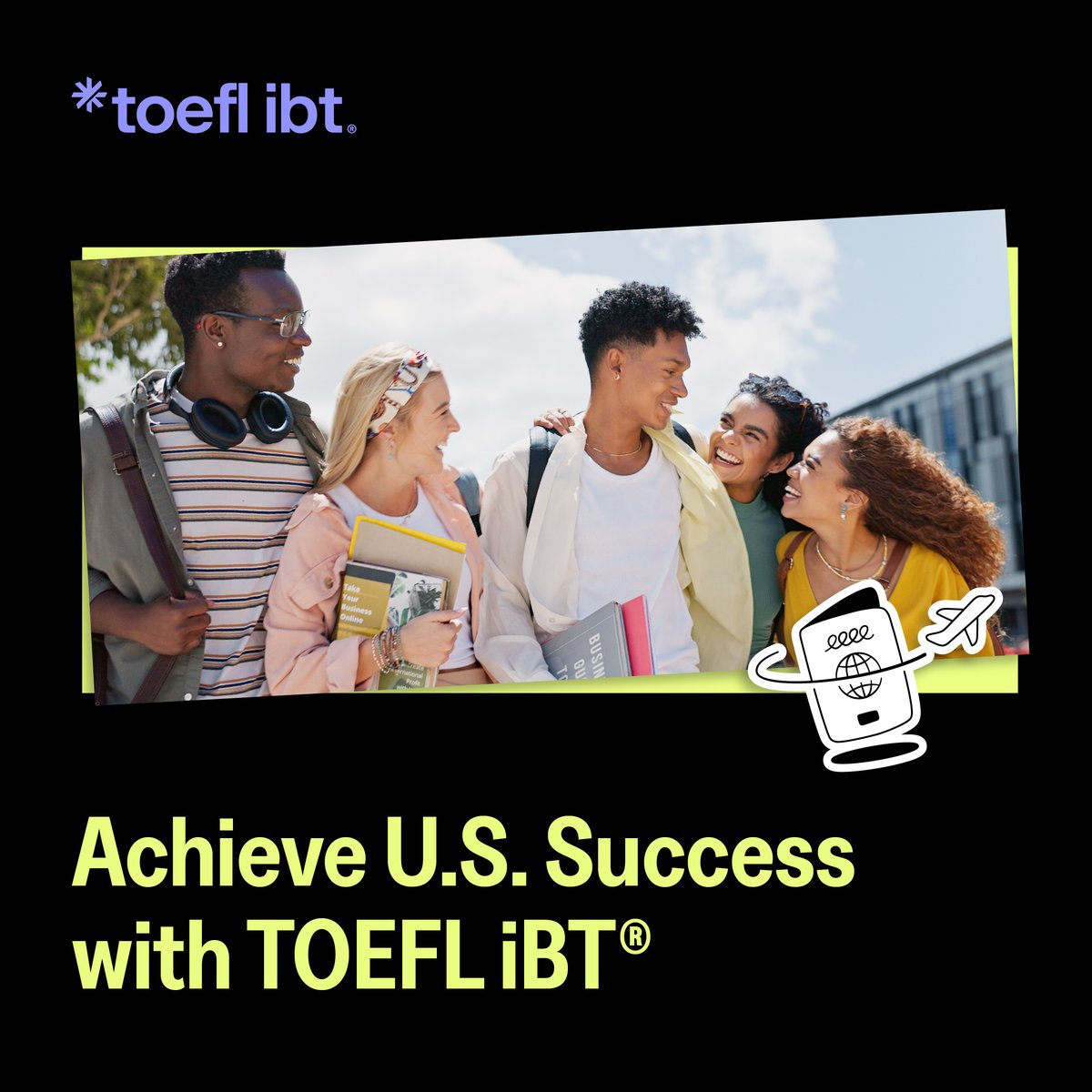 Ready to impress admissions officers? TOEFL iBT is your trusted ticket to academic success in the U.S. Take TOEFL iBT Now! bit.ly/TOEFL-AchieveS…